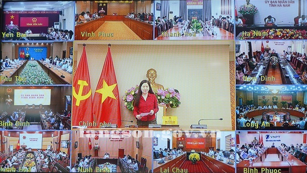 Họp trực tuyến về công tác cải cách thủ tục hành chính khi thực hiện sắp xếp đơn vị hành chính và triển khai mô hình tổ chức chính quyền địa phương 02 cấp